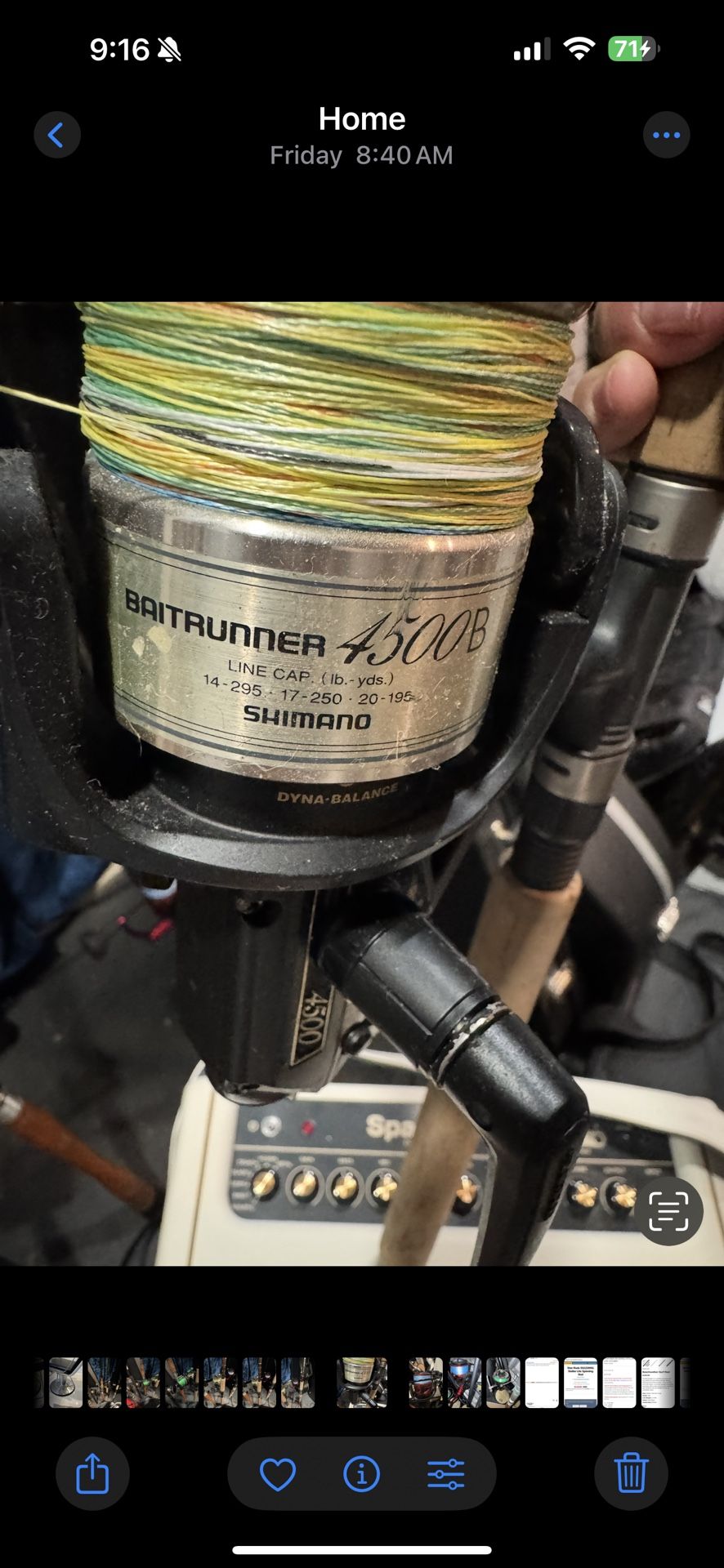 3 vintage fishing rod and reel combos and 1 newer combo