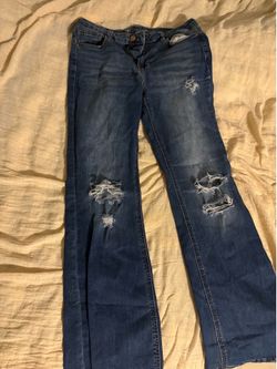 Ripped Flared Jeans
