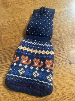 New! Adorable Fox Winter Sweater Dog Pet XSmall