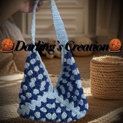 Handmade Crochet Tote Bag For Little Girls