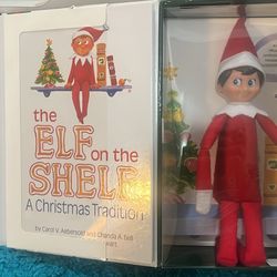 Elf On The Shelf With Book