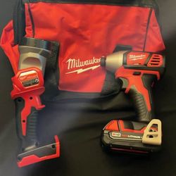 New Milwaukee Impact, Light, Bag, Battery1.5