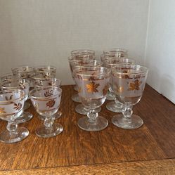Vintage Frosted Libby Glasses
