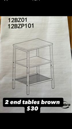 Two end tables