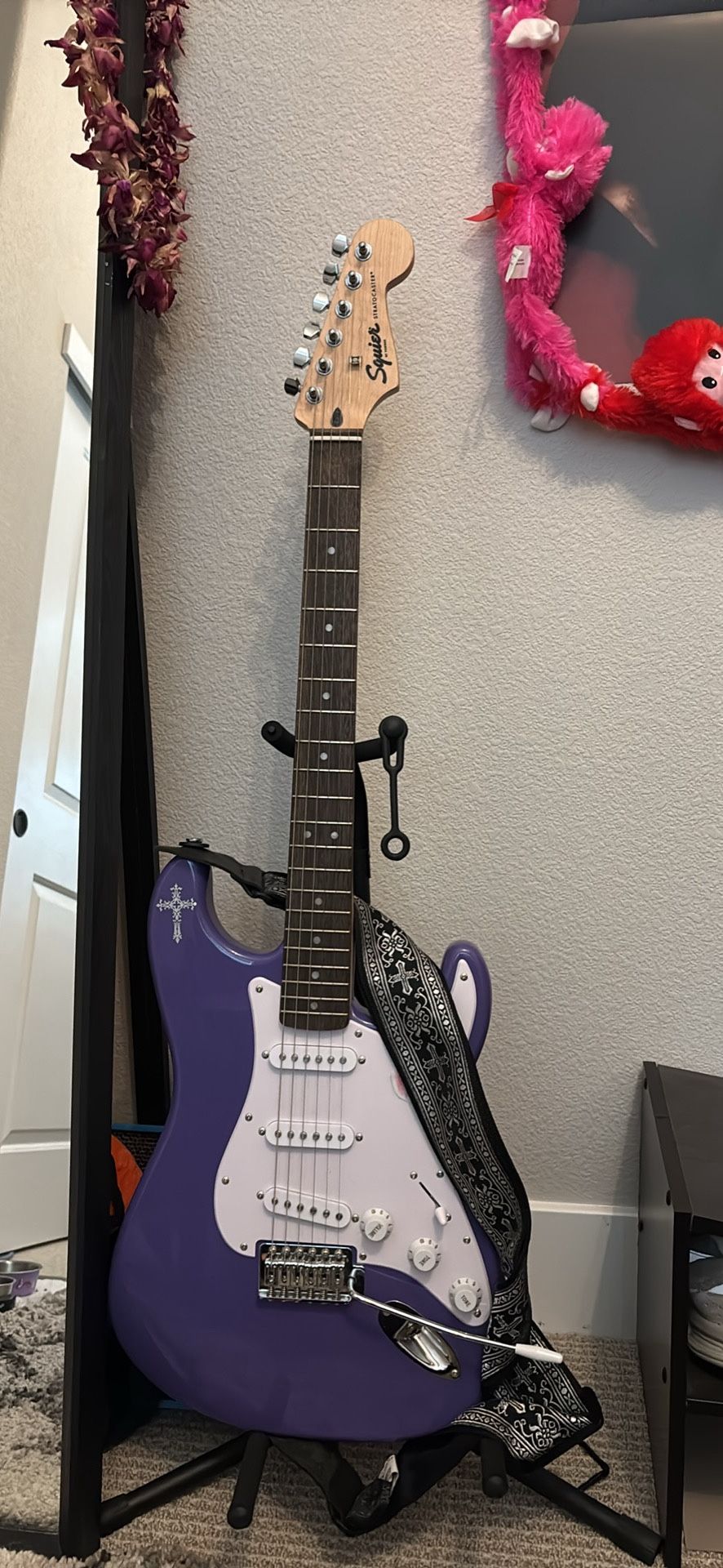 Purple Fender Squier Stratocaster - Electric Guitar
