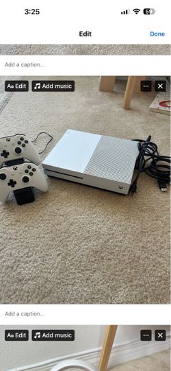 Xbox One S Console with Two Controllers