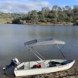 12’ Aluminum Boat w/ 10HP B100 Honda Outboard