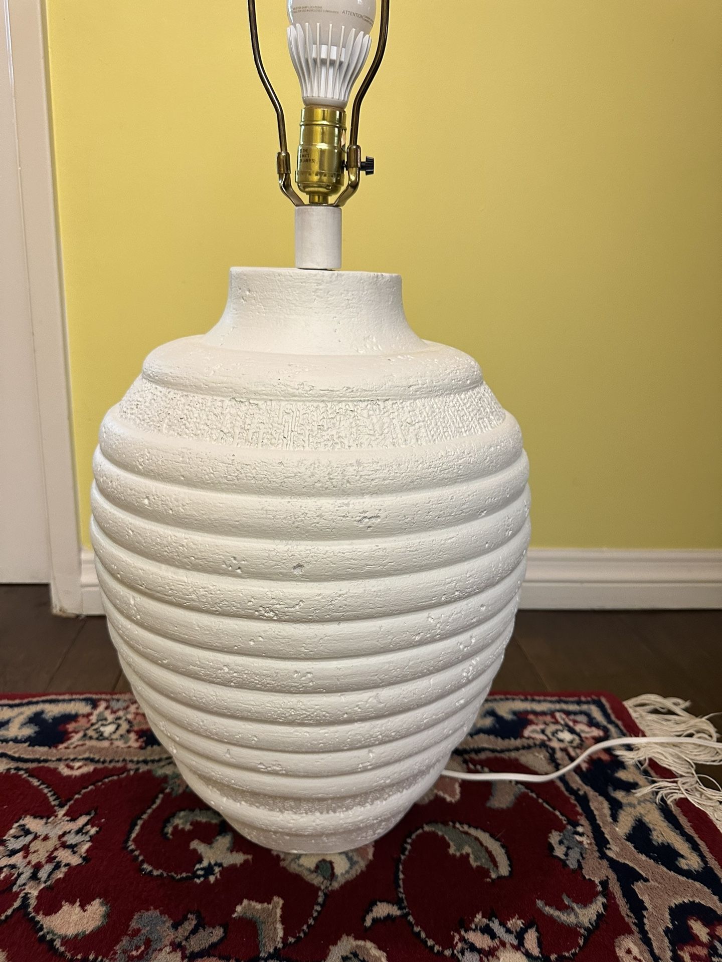 Post Modern Xl White Ceramic Lamp