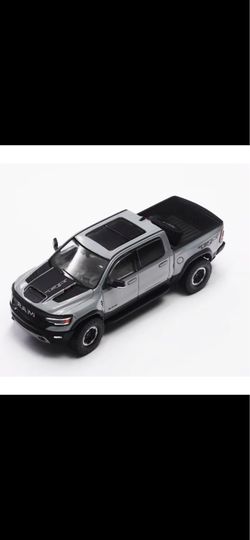 Shadow Pro 1:64 Dodge RAM TRX Pickup Truck Grey Diecast
