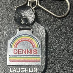 “Dennis” Name Laughlin Souvenir Keychain Key Ring