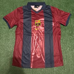 Vintage Travis Scott x FC Barcelona Retro Cactus Jack Baggy Home Jersey