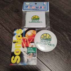 Seattle Supersonics 3-piece Lot ..... Yes It Is Available