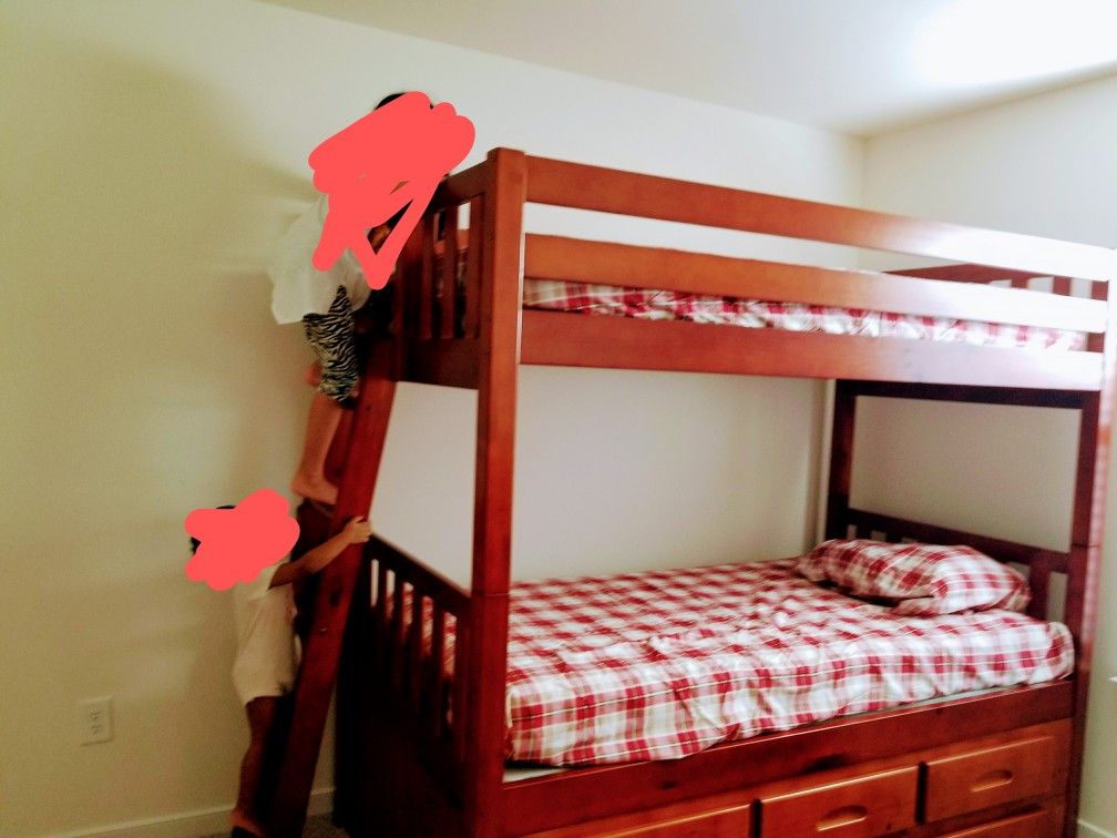 Bunk bed with storage
