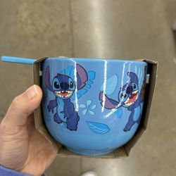 NWT Disney Stitch ramen Bowl Set