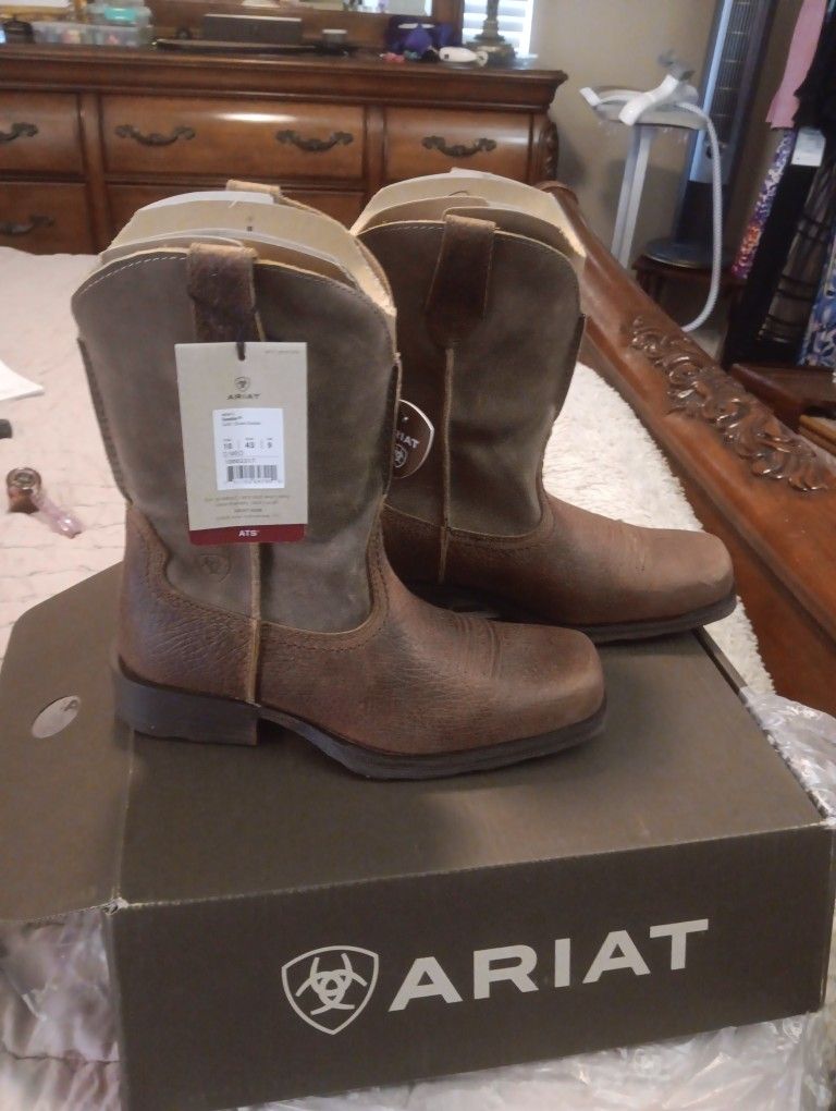 New ARIAT Men's Rambler Cowboy Work Boots Sz.10 $110 Firm