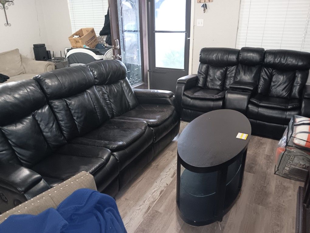 Leather Sofa And Loveseat Electric Recliners