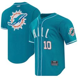 Miami Dolphins Tyreek Hill Pro Standard Baseball Jersey Men Size M-3Xl NFL New