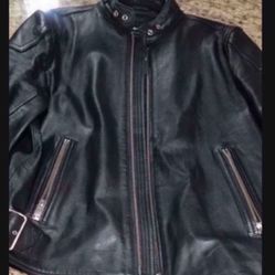 Large Diesel Leather Mens Jacket Gorgeous Paid Over $800