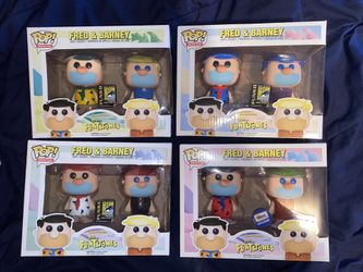 Funko pop the flintstones fred & Barney 2 packs full set