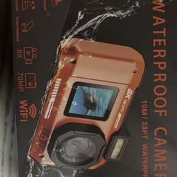 Waterproof Action Camera – 8K, WiFi, 10M/33FT