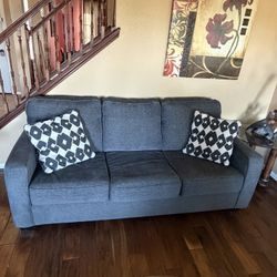 2-Piece Sofa & Loveseat Set with Accent Pillows