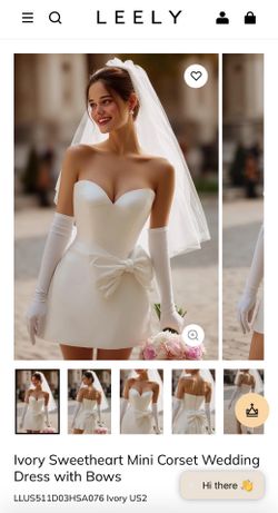 White dress with bow