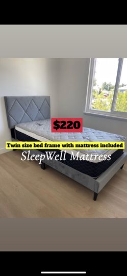 Twin Size Bed Frame With Mattress Included 