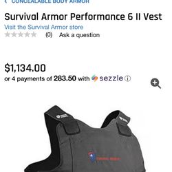 Survival Armor Level ll (Unisex)