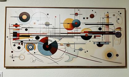 Framed Canvas Painting  30”X 60”