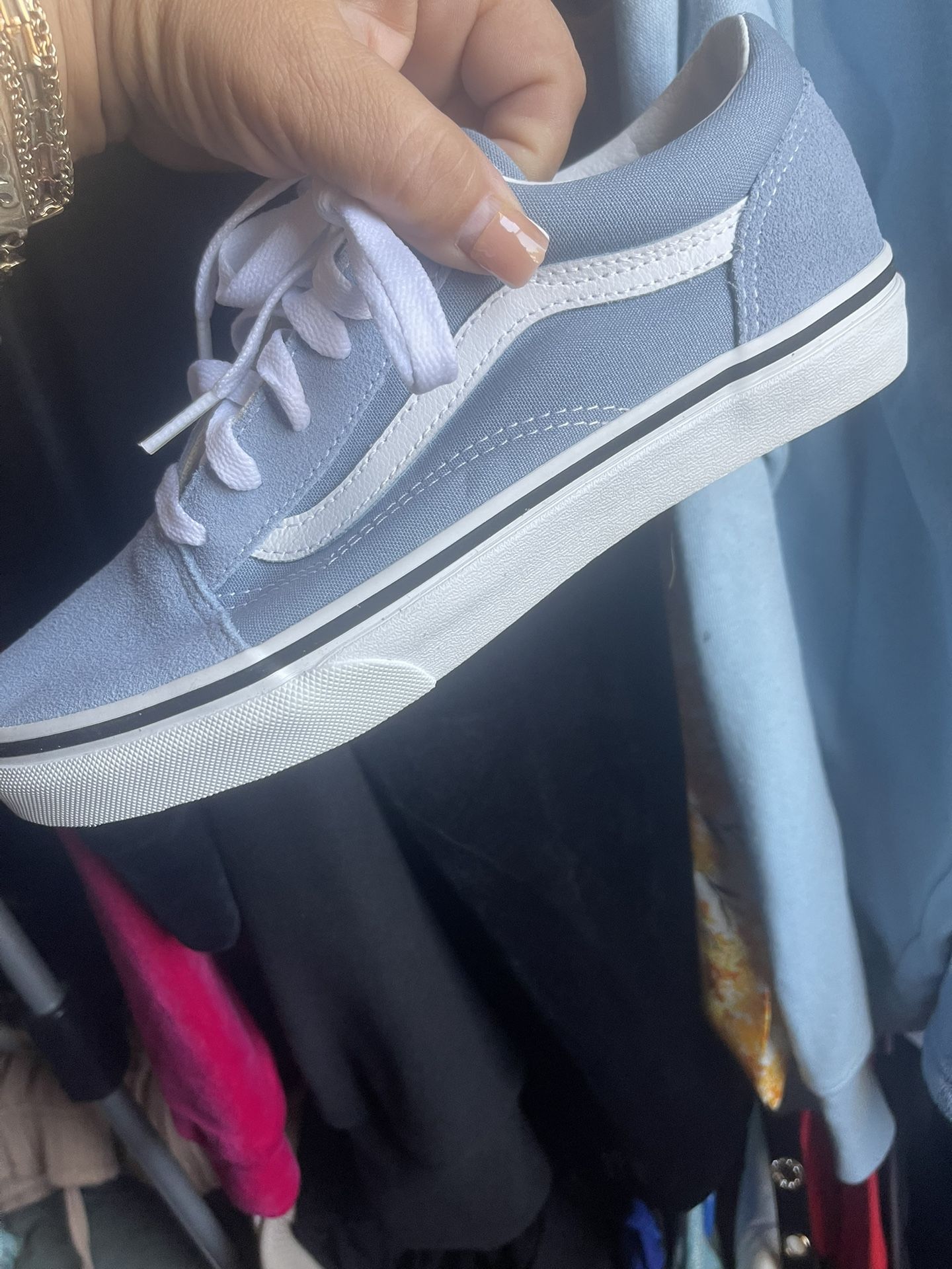 Vans Shoes Size 51/2 Baby Blue