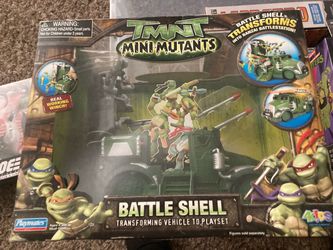 TMNT Mini Mutants Battle Shell Transforming Playset