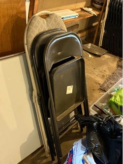 Random metal chairs