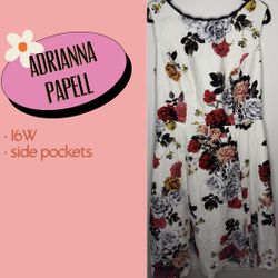 Adrianna Papell Women’s Size 16W Tea Length Dress