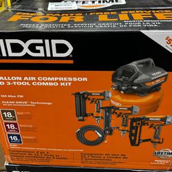 Rigid Compressor And Tool Kit Combo *Brand New*