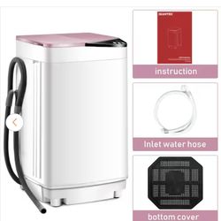 Pink Full-Automatic Washing Machine Washer with Germicidal UV Light