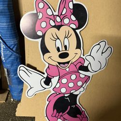 Minnie Mouse Birthday Cut Out 3 Ft