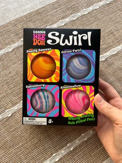Teenie NeeDoh Swirl 4-Pack 🩷🌀Authentic Schylling