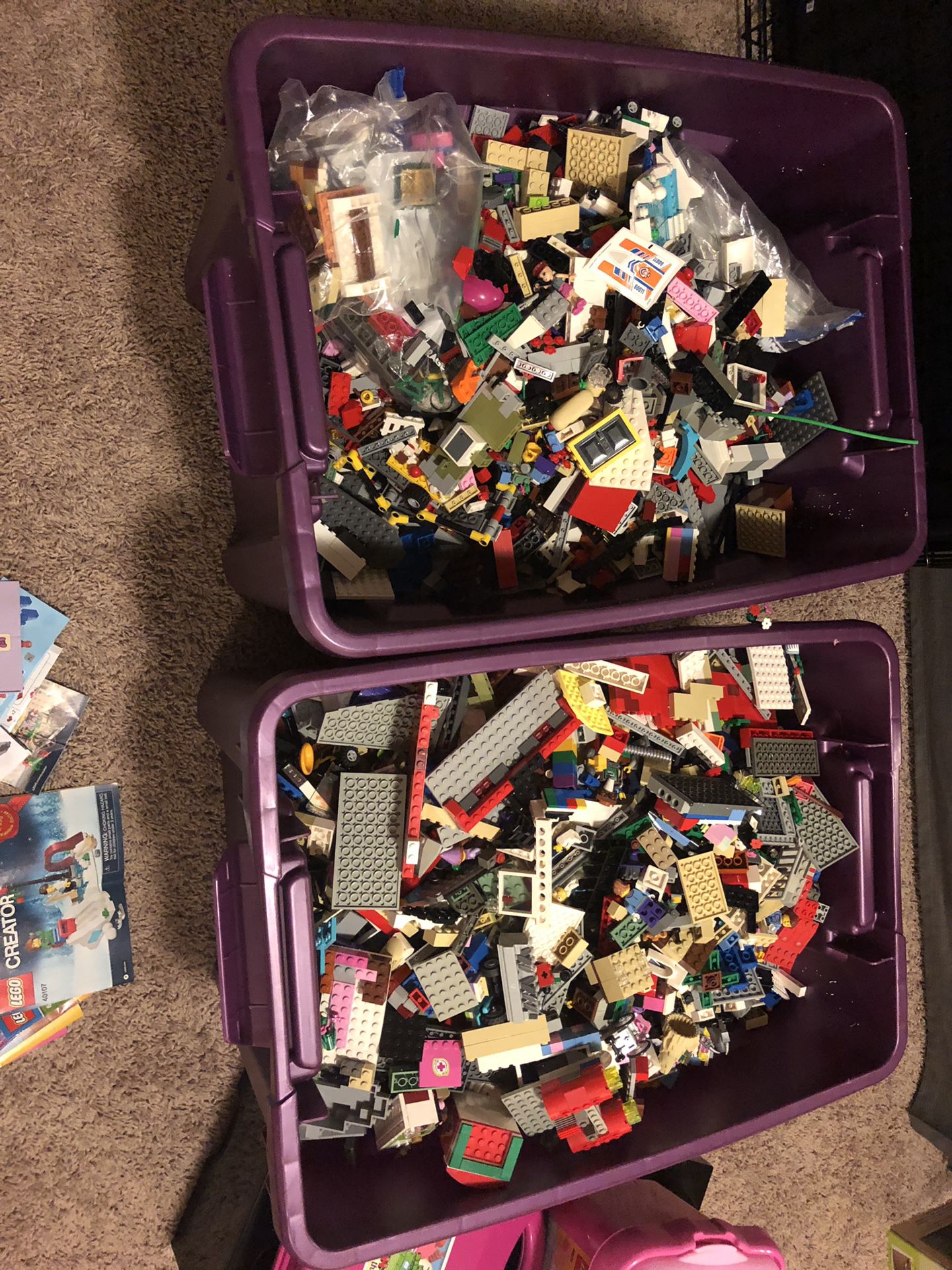 Over 75 LEGO sets and accessories.