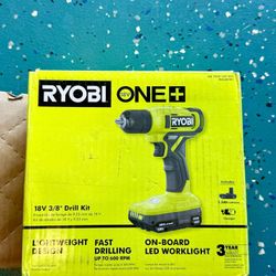 Ryobi ONE+ 18V Cordless 3/8 in. Drill/Driver Kit with 1.5 Ah Battery and Charger