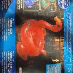 pool lighting floating flamingo