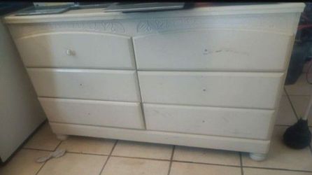 Long white dresser