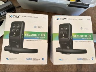 2 Lockly biometric fingerprint door handles. Like new!!