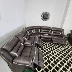 By Ashley Living Room Furniture| Reclining Kincord  Midnight 4 Piece Sectional Couch| 39$ Down Payment @ Fastest Delivery 🚚