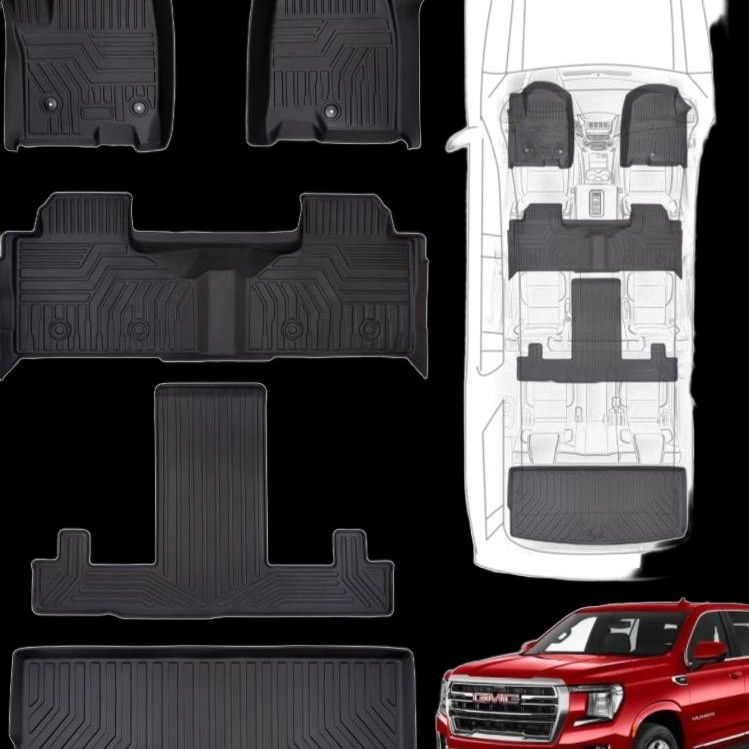 Brand New..DiffCar Floor Mats For GMC Yukon / Shevy Tahoe 3rd Row And Cargo Liner