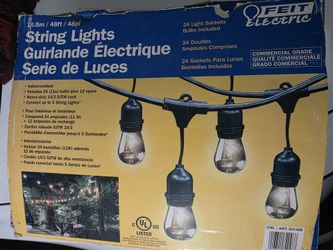 48 ft string lights outdoor