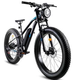 Geemax Electric Bike for Adults, 26" x 4.0 Fat Tire Ebike, 350W (Peak 500W) 36V 10.4Ah Lithium Battery Electric Bicycle, 21-Speed, Up to 35 Miles for 