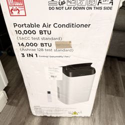 3-in-1 Portable Air Conditioner – 14,000 BTU (10,000 BTU SACC)