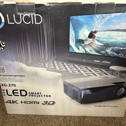 Lucid XG-270 4K Projector Open Box Great Deal