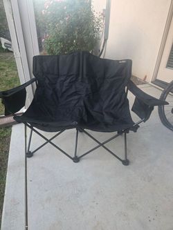 Double Folding Camp Chair Loveseat