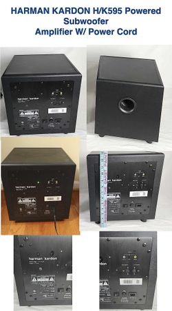 HARMAN KARDON H/K595 Powered Subwoofer Amplifier W/ Power Cord